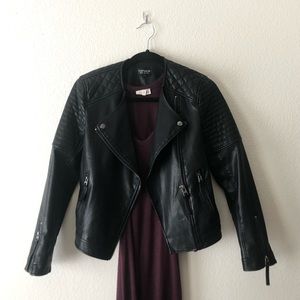 TOPSHOP // Faux Leather Jacket